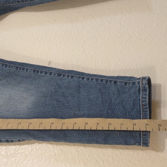 SLIGHTLY USED J. JILL DENIM MEDIUM WASH PATCH DENIM AUTHENTIC FIT SLIM ANKLE 14 - Picture 5 of 16